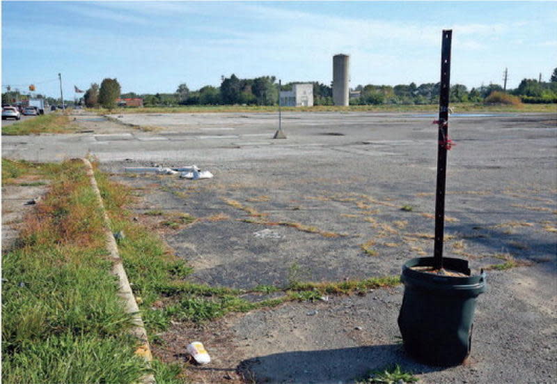 The site off Telegraph Road where the former La-Z-Boy headquarters once stood is shown. The City of Monroe is working with developers to add more commercial and residential spaces to the site.