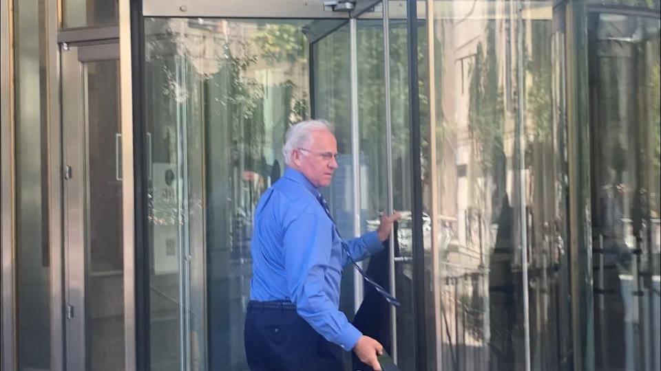 Stephen Buyer outside of the U.S. District Court in Manhattan, on Monday, July 31, 2023, in New York.