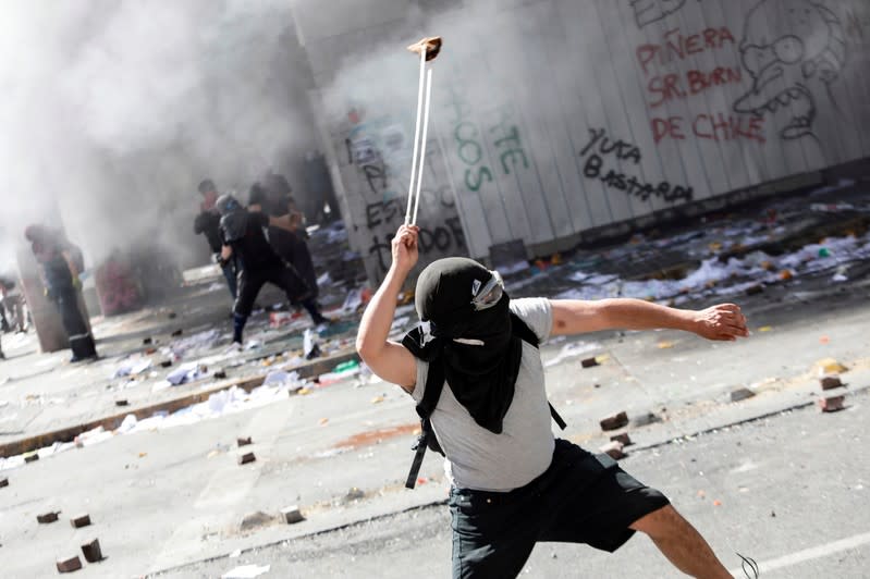 Protest against Chile's government in Concepcion