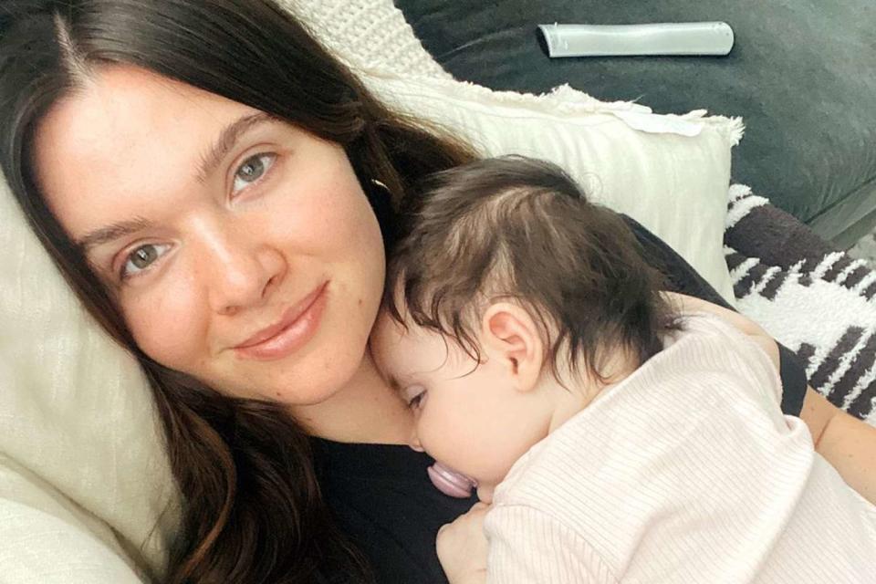 <p>Katie Stevens Instagram</p> Katie Stevens and daughter Rome