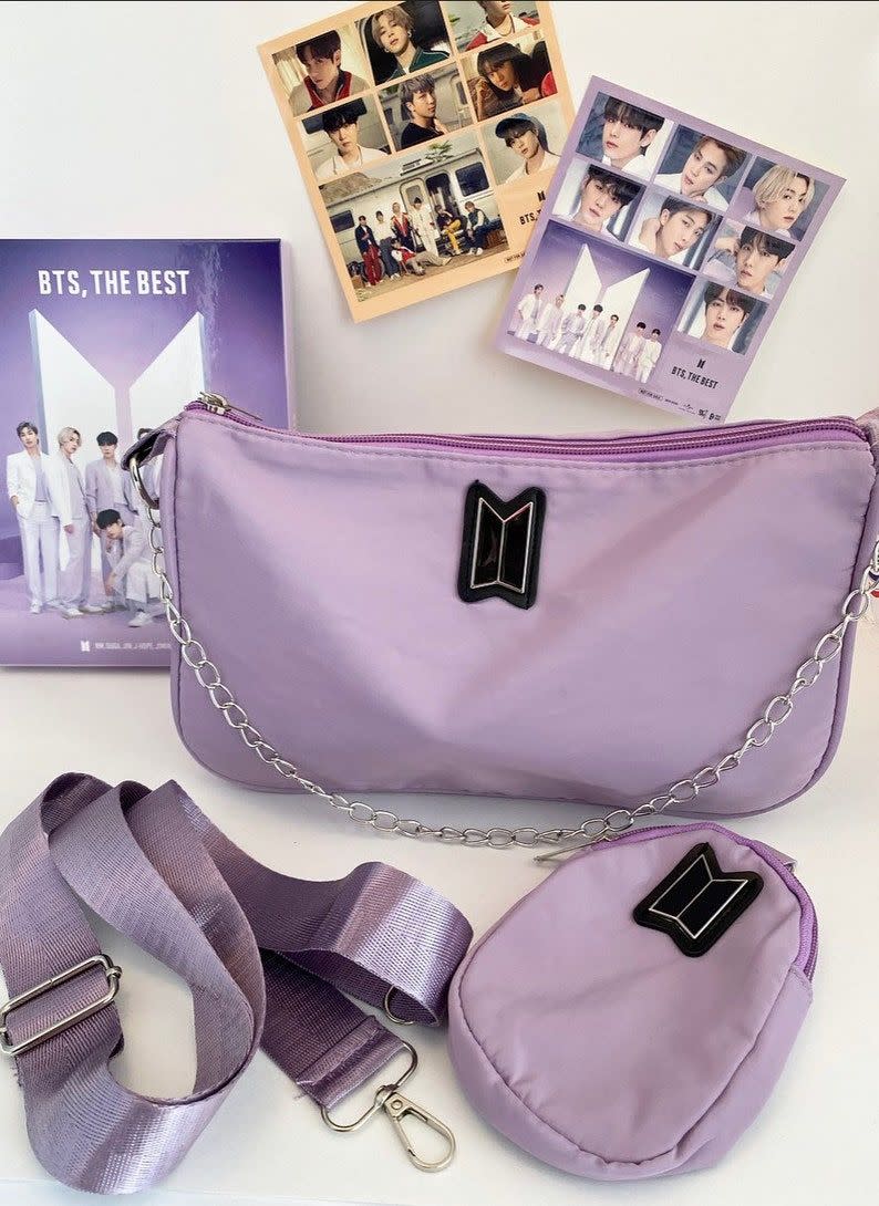 BTS I Purple U Crossbody Bag