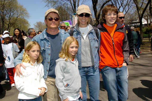 <p>John Roca/NY Daily News Archive via Getty</p> Michael J. Fox and Tracy Pollan with family in 2010