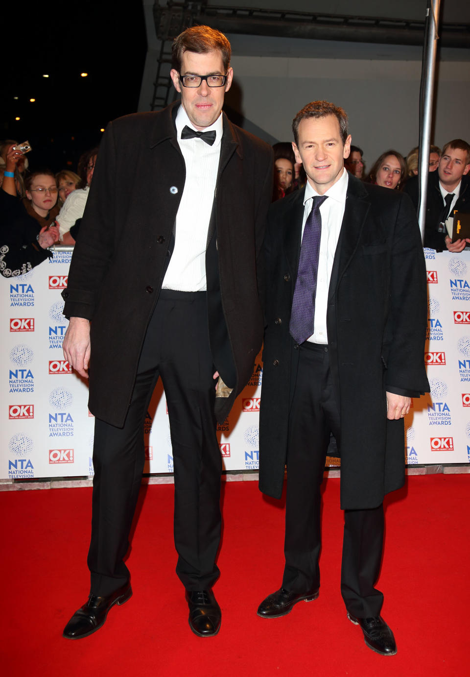 LONDON, ENGLAND - JANUARY 23: Richard Osman and Alexander Armstrong attend the National Television Awards at 02 Arena on January 23, 2013 in London, England.  (Photo by Mike Marsland/WireImage)