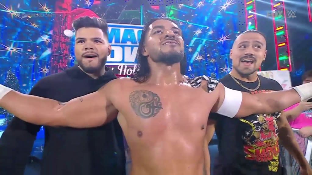 Santos Escobar Angel Garza Humberto Carrillo WWE SmackDown