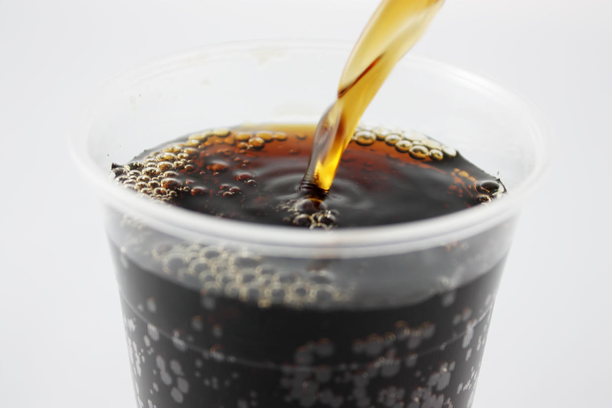 You might want to think twice about ordering a Diet Coke on a plane. <em>(Getty Images)</em>