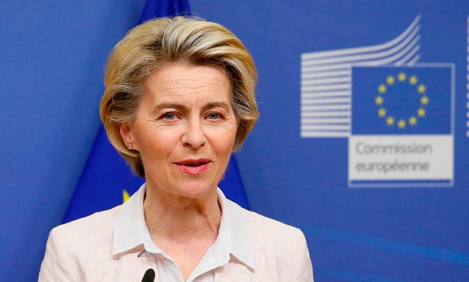 The European commission’s president, Ursula von der Leyen,