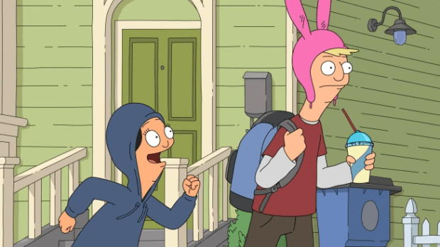 Louise Belcher without her hat and signature bunny ears on "Bob's Burgers"<p>FOX</p>