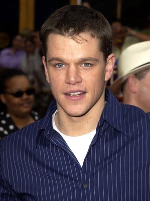 Matt Damon at the LA premiere of The Bourne Identity