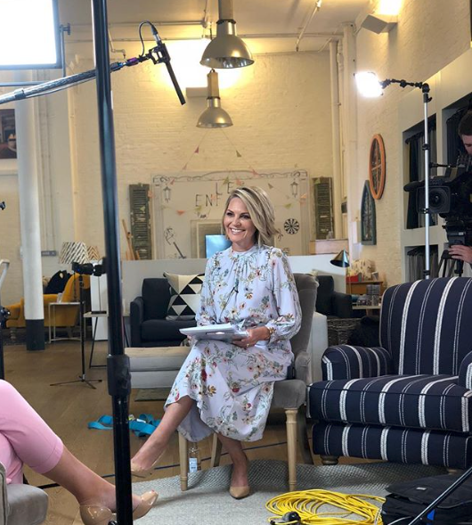 <p>Georgie chose yet another floral dress when sitting down with Meghan Markle’s friend Gina Nelthorpe-Cowne.<br>Source: Instagram/georgiegardner9 </p>