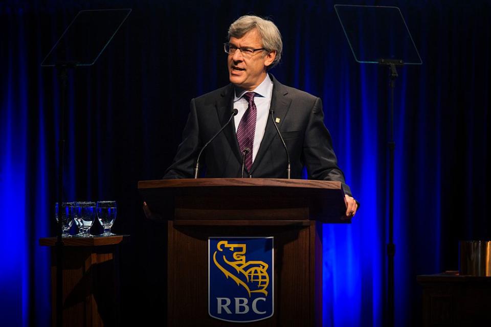 <p><b>No. 15: David McKay, Royal Bank of Canada</b><br> Base Salary: $1,300,000<br> Bonus: $2,325,000<br> Shares: $5,800,000<br> Options: $1,450,000<br> Pension: $742,000<br> Other: $38,893<br><b>Total Compensation: $11,655,893</b><br> (Photo: Getty) </p>