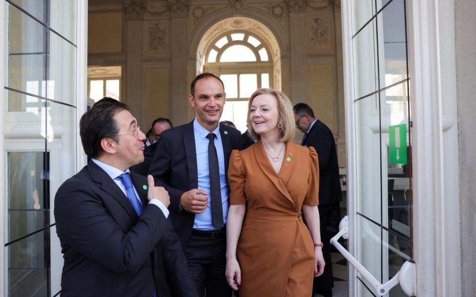 Foreign Secretary Liz Truss attends a Council of Europe summit in Turin, Italy - Simon Dawson/No 10 Downing Street 