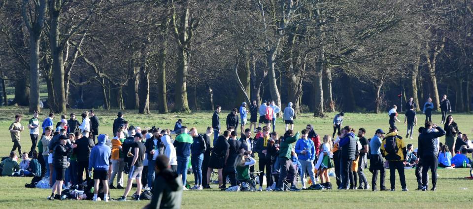 St Patrick's Day crowds in Sefton Park, Liverpool.
Credit: Liverpool Echo