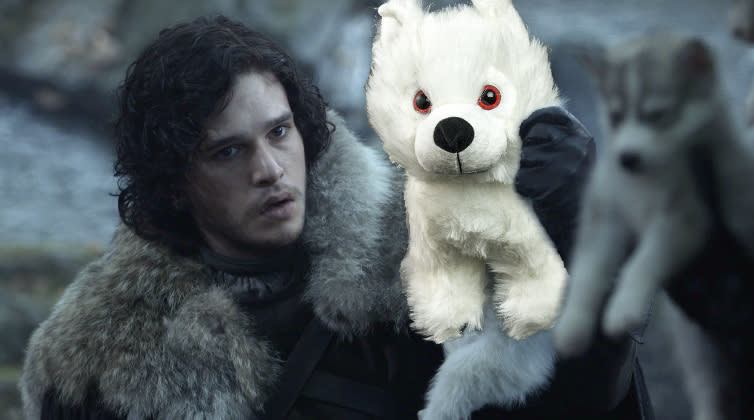 You can buy “Game of Thrones” stuffed direwolves at Comic-Con, and they are THE cutest
