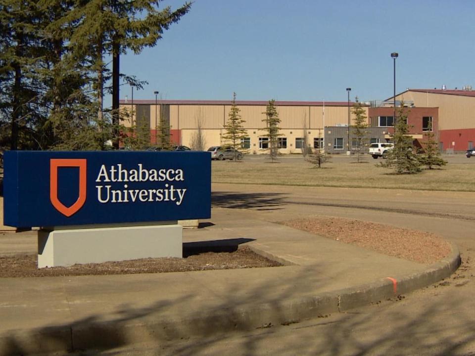 Athabasca University is Canada's largest online university, hosting 40,000 students linked up virtually across Canada and beyond. (CBC - image credit)