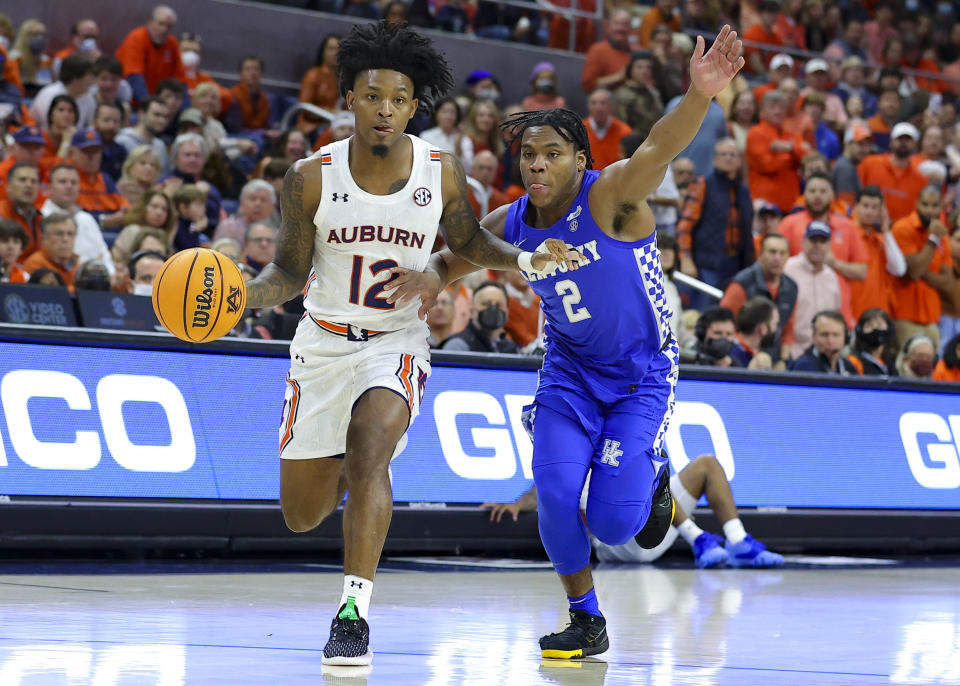 Auburn beat Kentucky in the teams' only regular-season SEC matchup. (Photo by Todd Kirkland/Getty Images)