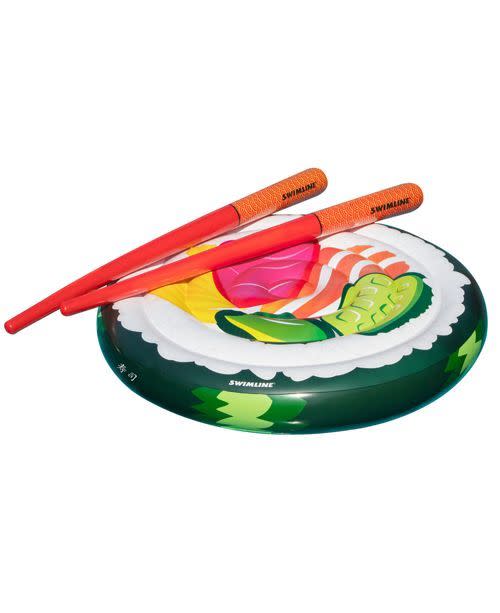 1) Sushi Roll Inflatable Pool Float