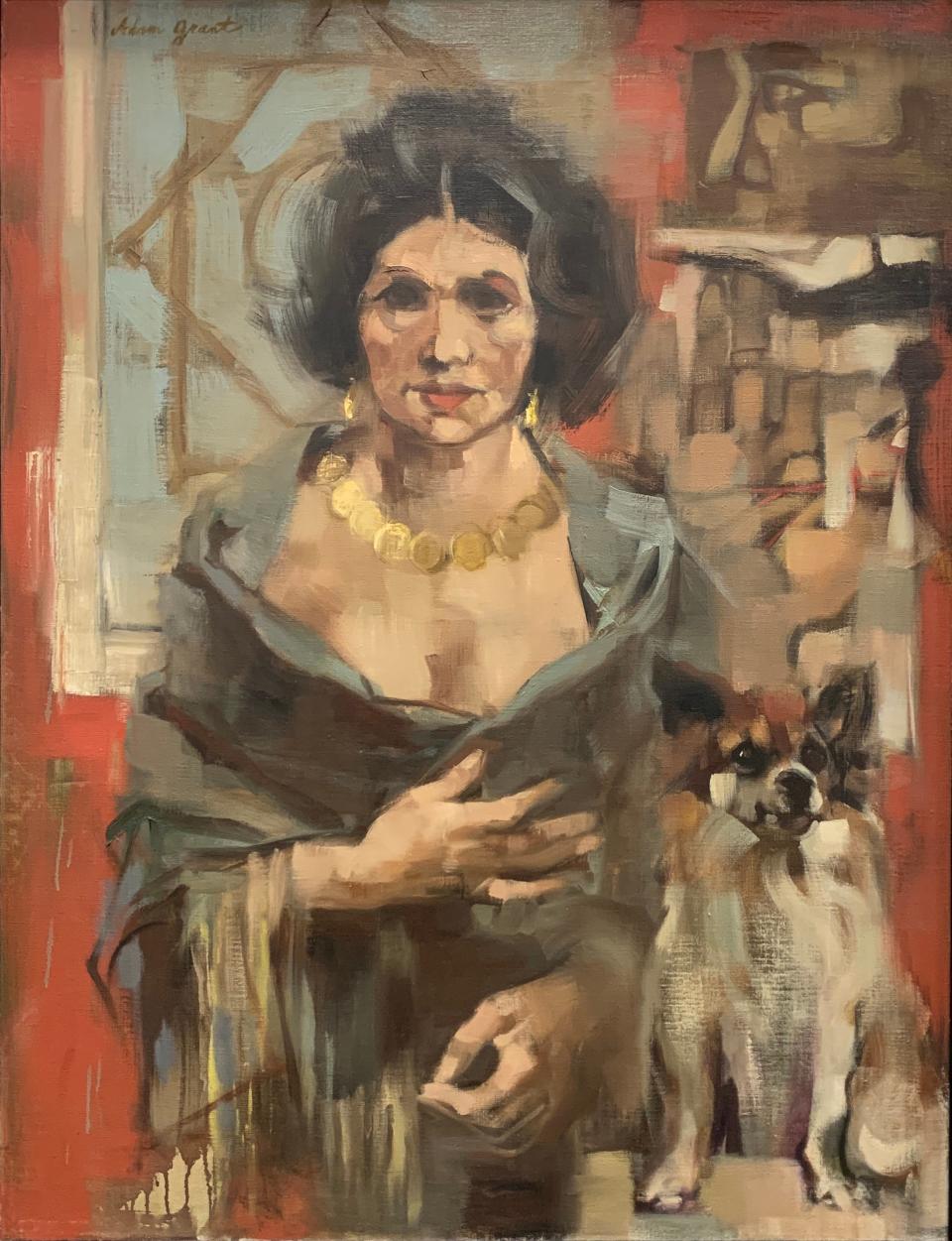 Adam Grant’s 1968 painting “The Fortune Teller” depicts his clairvoyant mother, one of many works from The Ringling museum’s collection featured in the new “Embodied” exhibition.