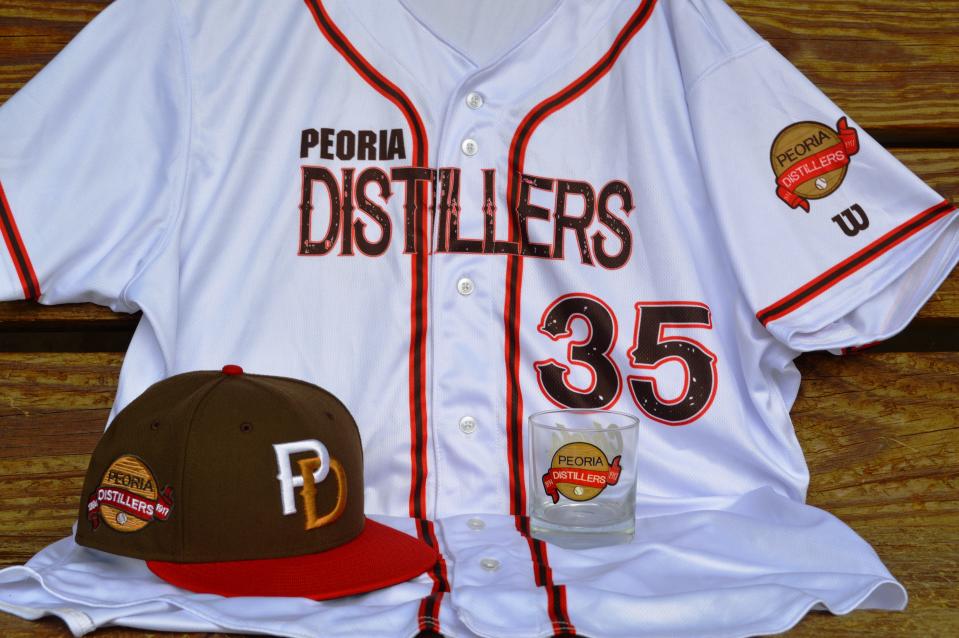 DAVE EMINIAN/JOURNAL STAR The Peoria Chiefs will again change their team name to the throwback era Distillers for a three-game series in the 2018 season.