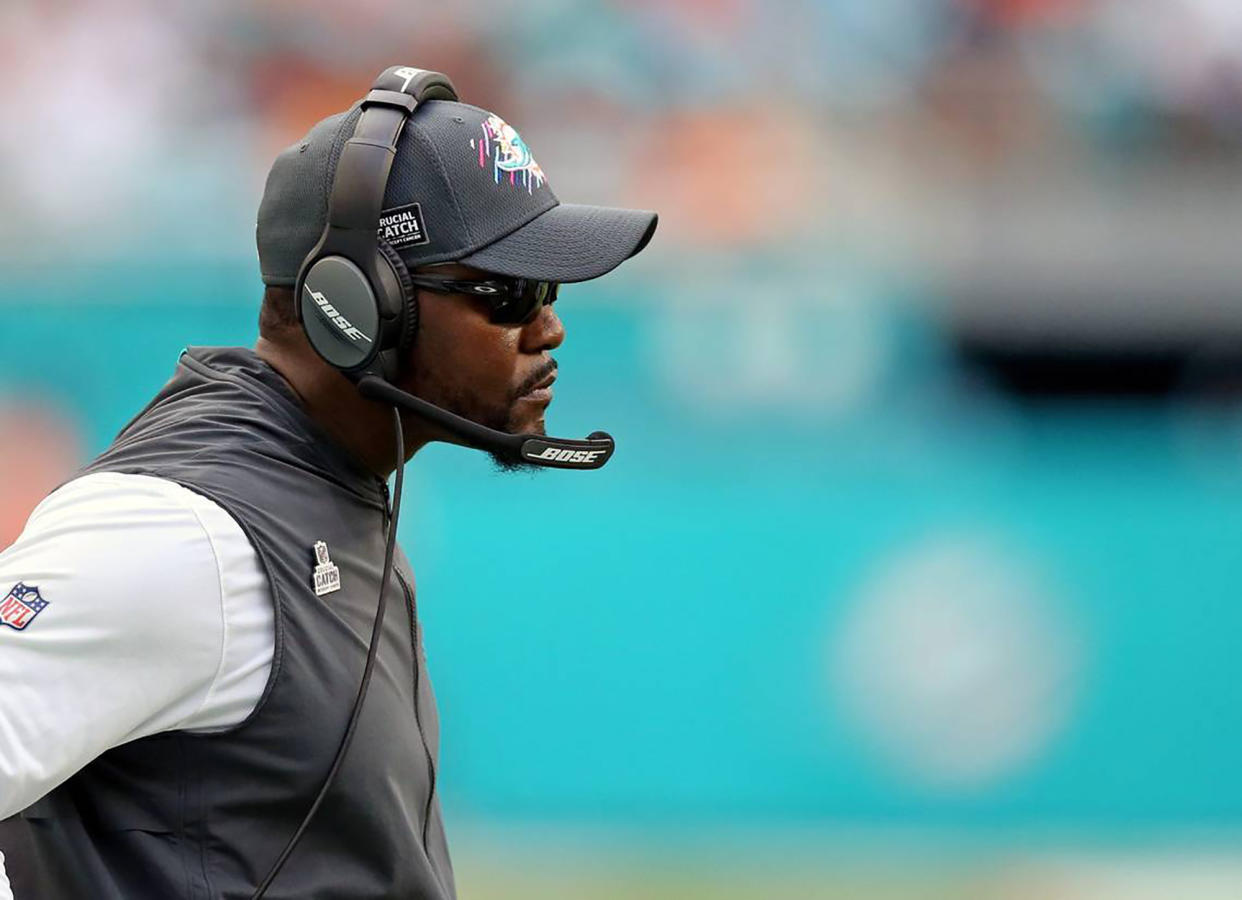 In light of the NFL's actions the past few months, Brian Flores' lawsuit sure seems to have merit. (David Santiago/Miami Herald/Tribune News Service via Getty Images)