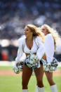 <p>The Oakland Raiders cheerleaders, the Raiderettes, in action during their game against the New York Jets at Oakland-Alameda County Coliseum on September 17, 2017 in Oakland, California. (Photo by Ezra Shaw/Getty Images) </p>