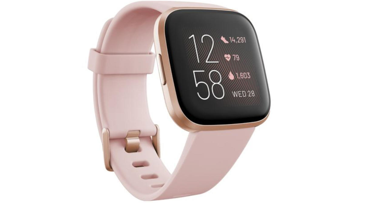 FITBIT Versa 2 with Amazon Alexa - Petal & Copper Rose. (Currys)