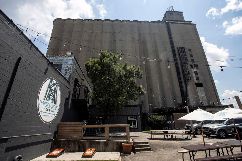 Mile Wide Beer Company sits in the shadows of the towering grain silos at 636 Barret Avenue. 7/19/19