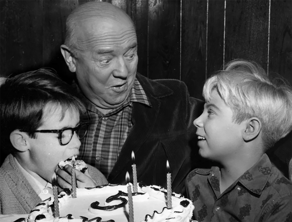 Barry Livingston, William Frawley and Stanley Livingston