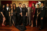 (L-R) Eula Caballero, Paulo Avelino, Solenn Heussaff, Lovi Poe, Gabby Concepcion, Maricel Soriano, Ronaldo Valdez, Agot Isidro, Carla Abellana and Dennis Trillo (Publicity photo)