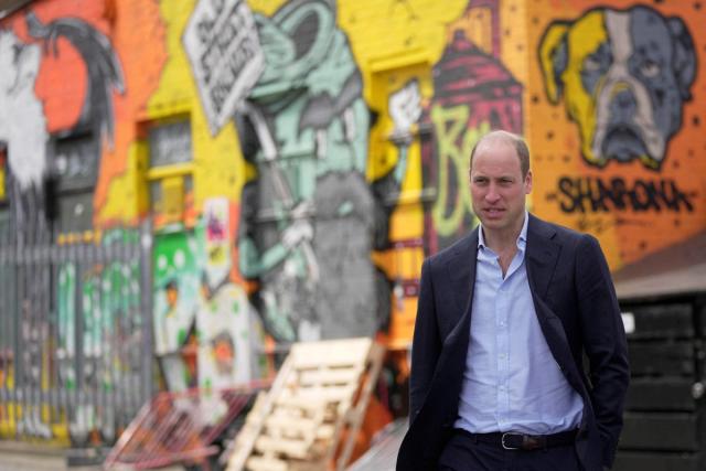 Prince William visits Earthshot Prize winner and sustainable packaging start-up Notpla in Hackney Wick  (POOL/AFP via Getty Images)