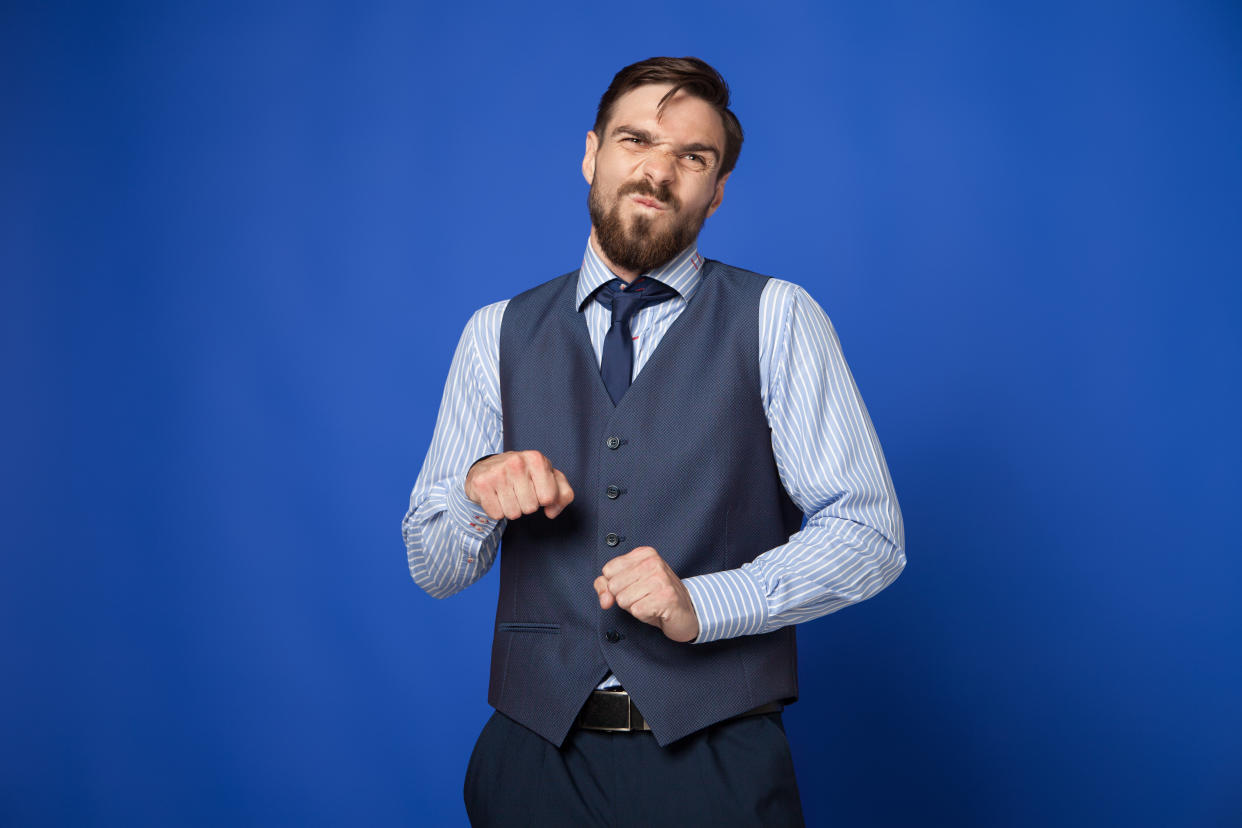 This man clearly just said "ope." (Photo: Iuliia Isaieva via Getty Images)