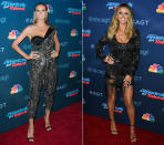 Für die Aufzeichnungen des „America’s Got Talent“-Finales in Hollywood zog Heidi Klum alle Register – erst im stylishen Jumpsuit von Michalski und Zanottis, dann im sexy Minikleid mit extraviel Beinfreiheit. (13. und 14. September 2016, Bilder: Getty Images)