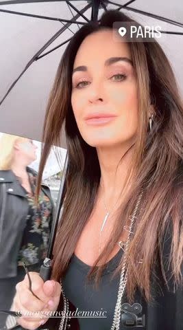 <p>Kyle Richards/Instagram</p> Kyle Richards is pictured in Paris.