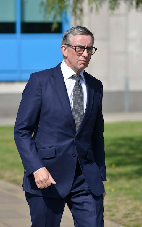 Steve Coogan leaves Crawley Magistrates Court  - Credit: Terry Applin/Brighton Pictures