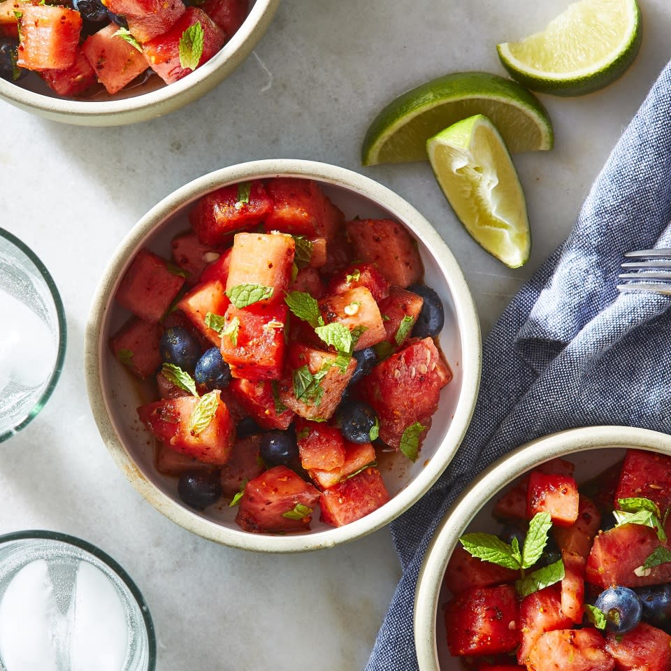 Mojito Blueberry & Watermelon Salad