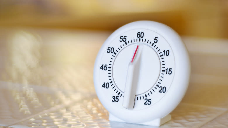 Kitchen timer on counter