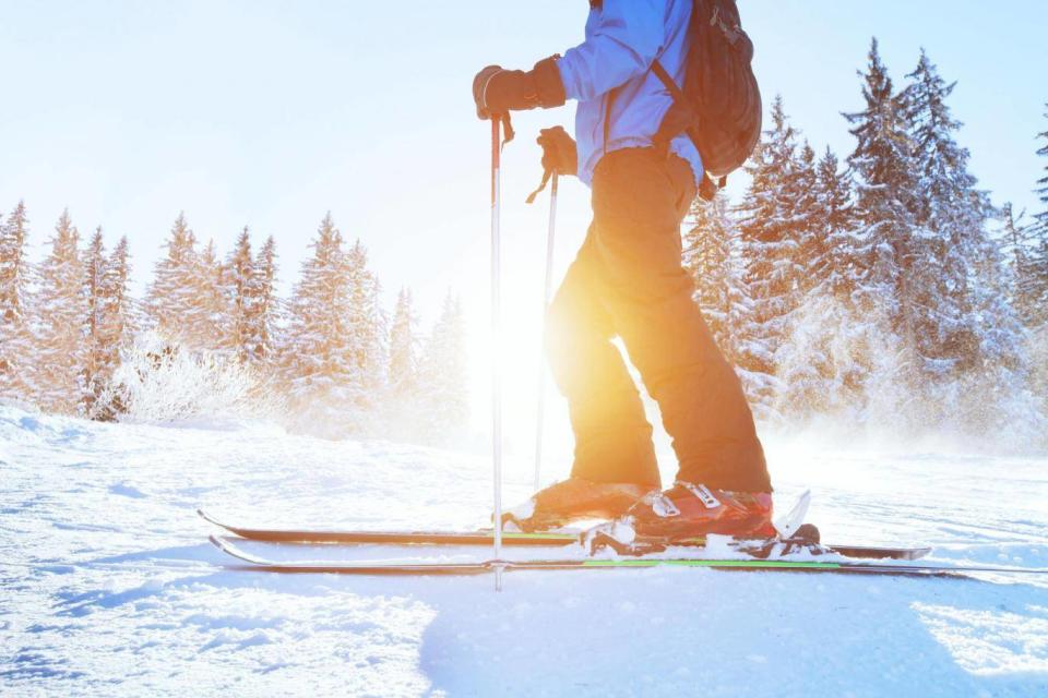 Despite the studying showing that adults become more cautious as they age, many are still inclined to partake in risky sports like skiing Shutterstock