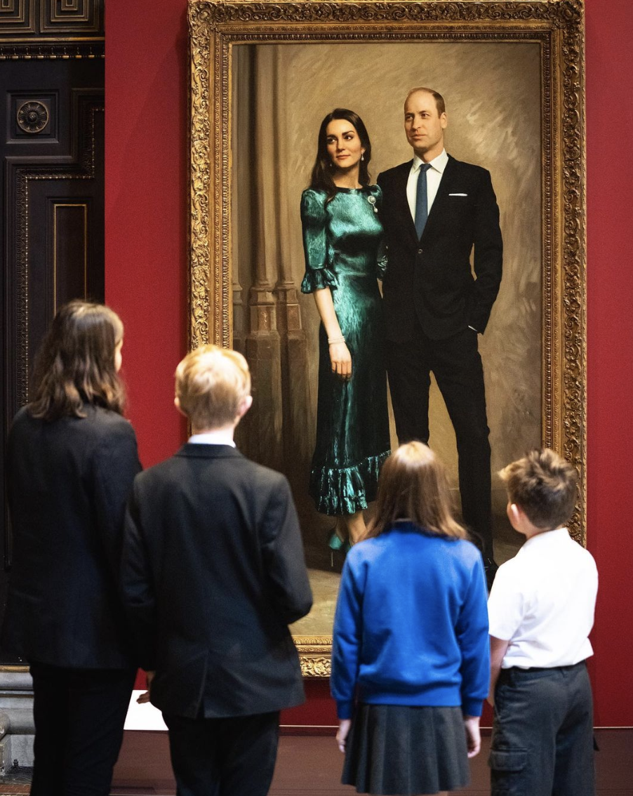 Kate Middleton and Prince William have stunned in their first portrait together. Source: Instagram/dukeandduchessofcambridge