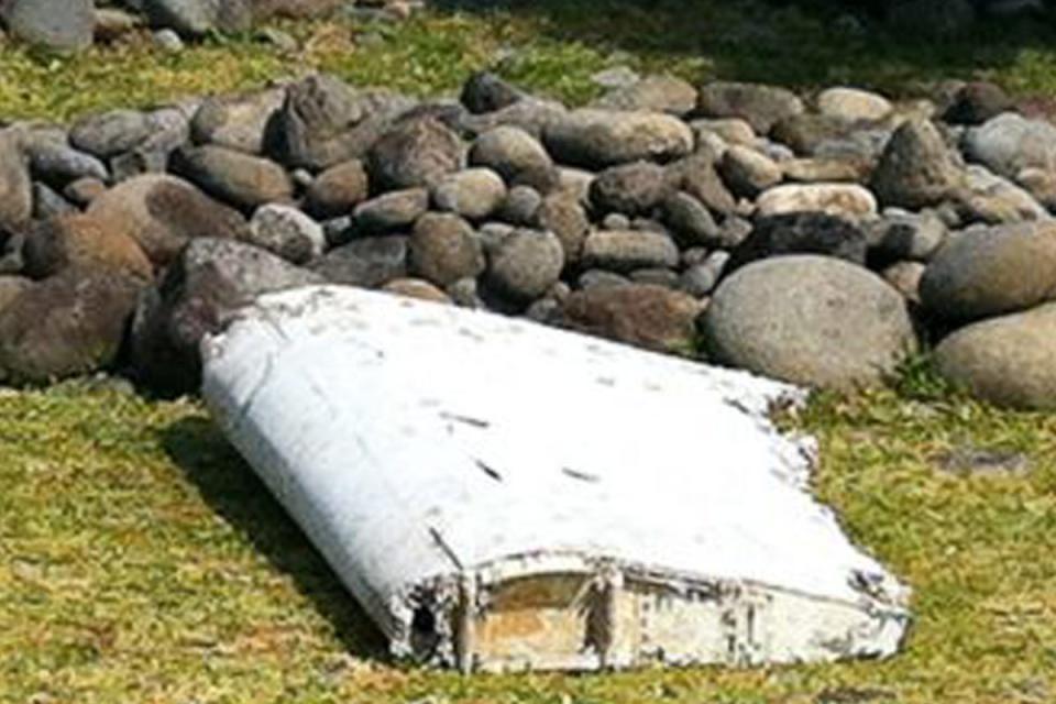 Wreckage: the part from the missing flight, according to officials (AFP/Getty Images)