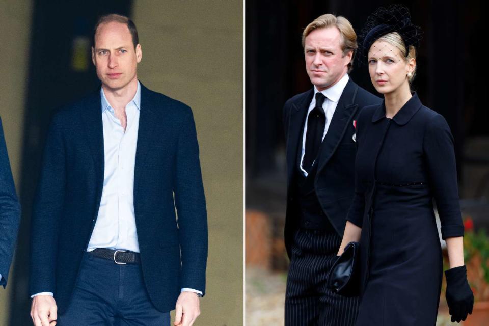 <p>Samir Hussein/WireImage; Max Mumby/Indigo/Getty</p> Prince William (left) and Thomas Kingston and Lady Gabriella (at Queen Elizabeth