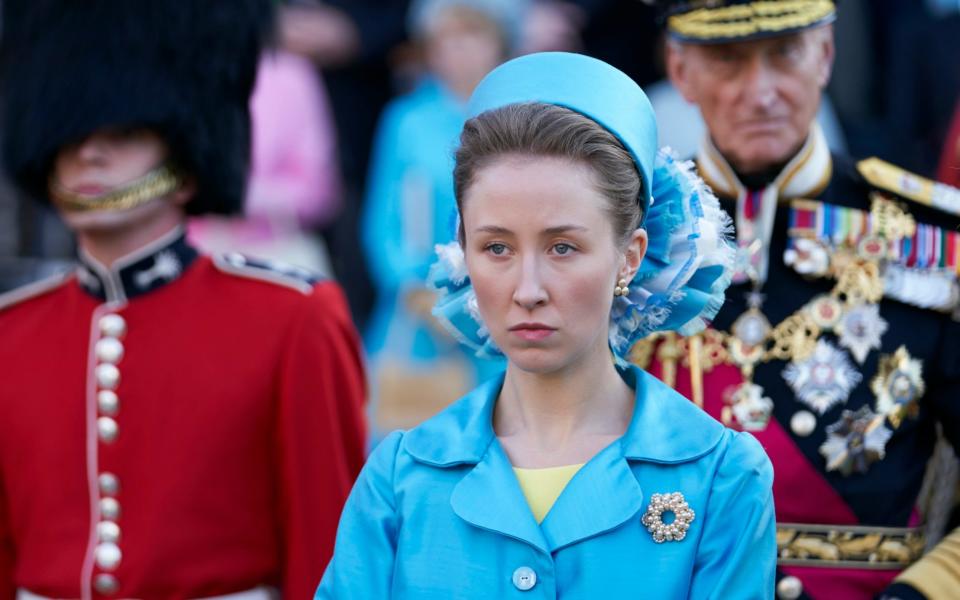 Erin Doherty as Princess Anne in The Crown, season three - Netflix