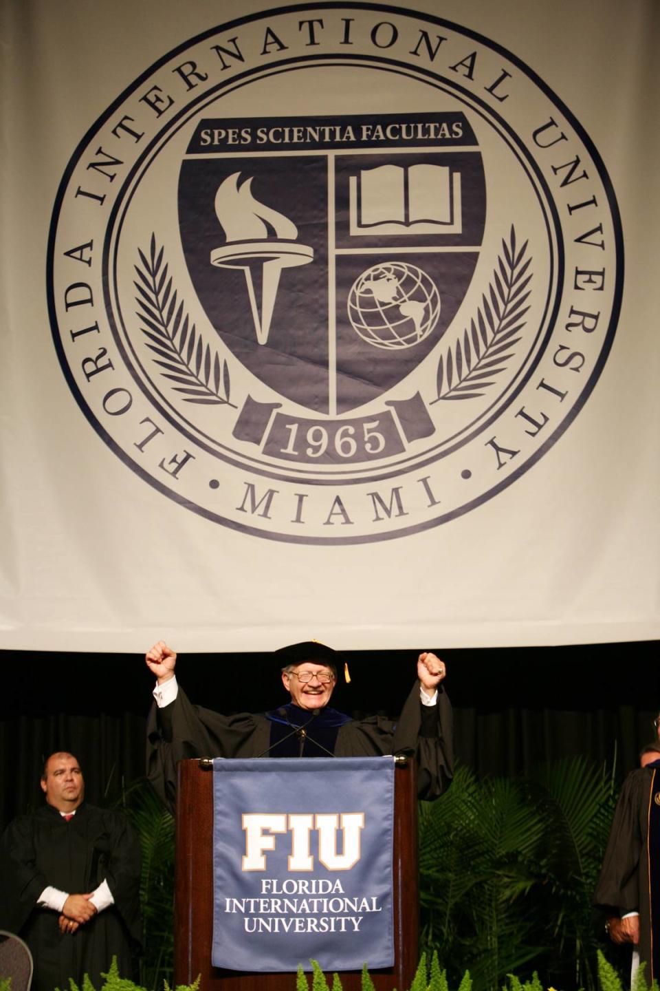 Mark B. Rosenberg is installed as FIU’s fifth president on Aug. 28, 2009.