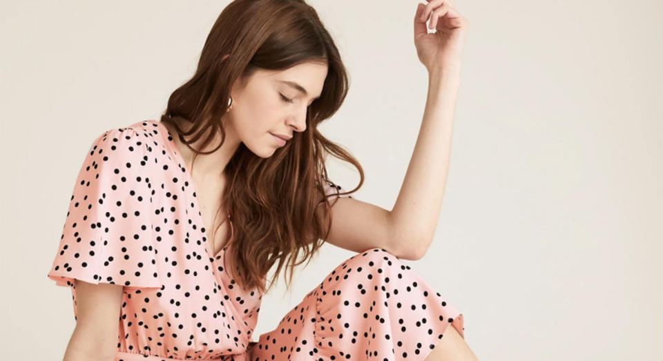 M&S' polka dot dress is the summer item we all need in our wardrobes this season.  (Marks and Spencer)