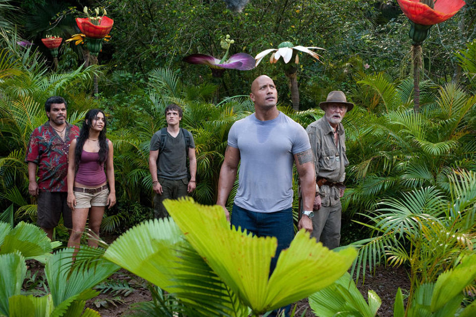 Journey 2 Mysterious Island 2012 Warner Bros Pictures Luis Guzman Vanessa Hudgens Josh Hutcherson Dwayne Johnson