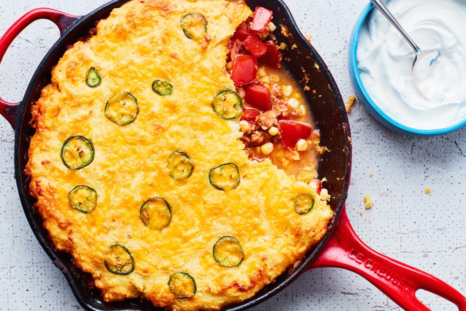 Tamale Pie with Fresh Tomato and Corn