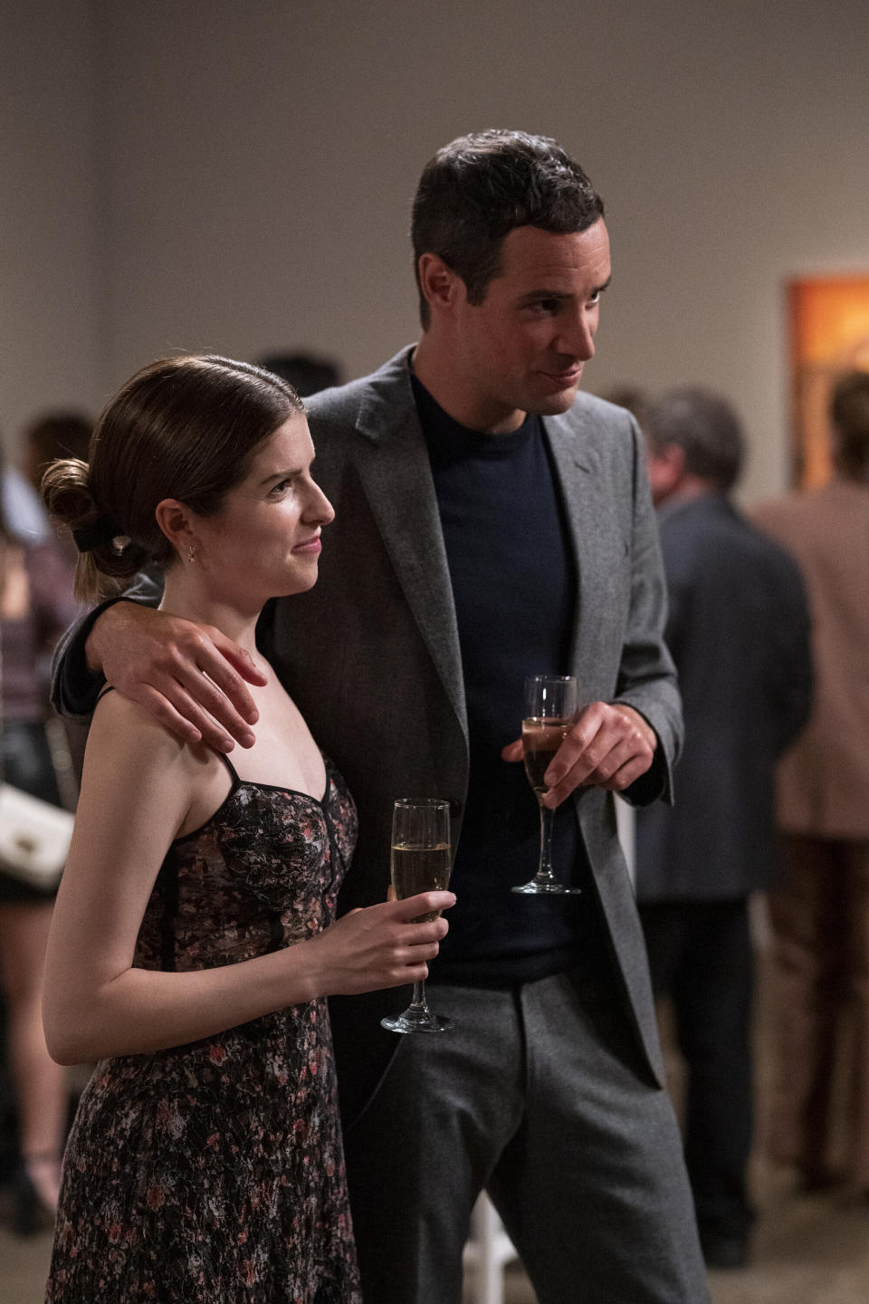 This image released by Lionsgate shows Anna Kendrick, left, and Charlie Carrick in a scene from 