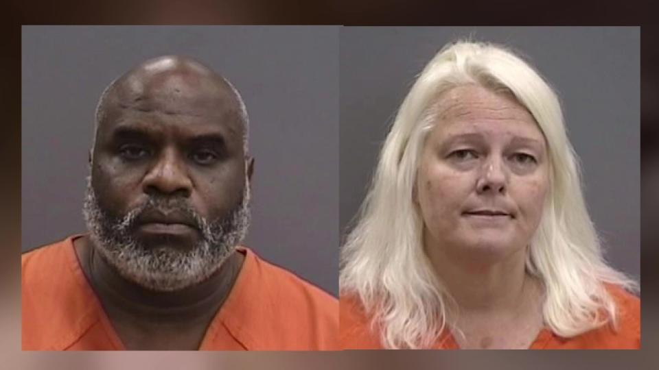 <div>Orenthanal James Bennett and Victoria Strickler mugshots.</div>