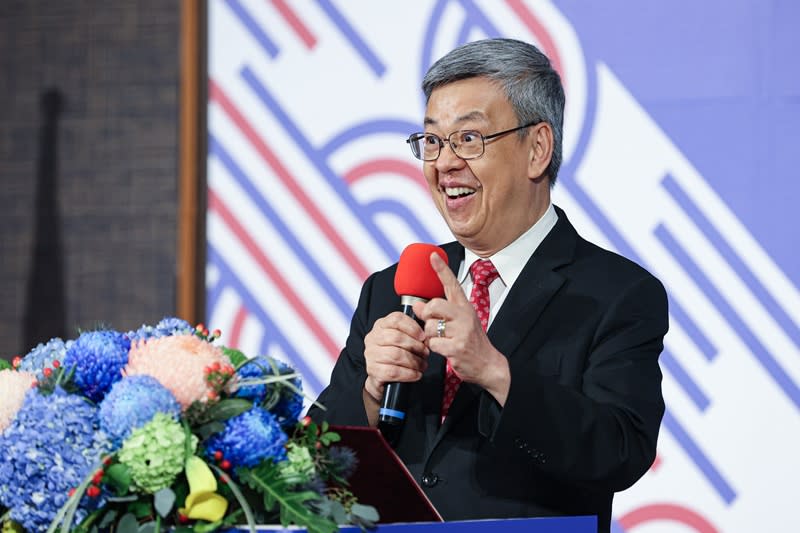 行政院長陳建仁12日出席「第19屆杭州亞洲運動會返國餐會」，致詞肯定亞運台灣選手的傑出表現。（中央社）