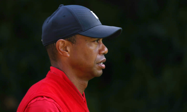 Tiger Woods at the Genesis Open on Sunday.