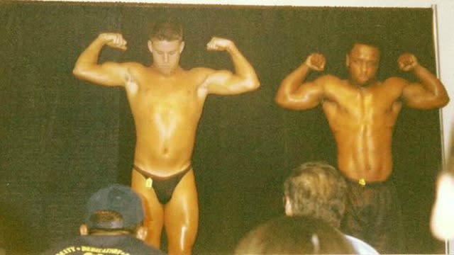 EVERYBODY STOP EVERYTHING. A photo exists of a younger Channing Tatum in a bodybuilding competition at Tampa Catholic High School in 1998. <strong>PHOTOS: Hollywood's Sexiest Shirtless Men </strong> This is that photo: AKM/GSI That is all. Even way back in the '90s, Channing was no stranger to the weight room. Guess that's how you become Magic Mike when you grow up. <strong>WATCH: Channing Tatum's Reddit AMA Will Teach You His Penis' Nickname Along With 16 Hilarious Revelations </strong> Channing has always been so awesomely Channing! Now, learn all of his crazy revelations from his Reddit AMA interview. Watch the video below.