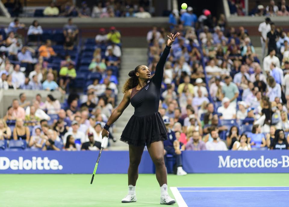 Serena Williams black tennis tutu